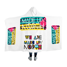 Load image into Gallery viewer, Made Up North Fleece Hooded Blanket