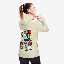 Load image into Gallery viewer, Made Up/ North Woman’s Jackets Winter Autumn Coat Hooded Jacket Back Print Running Sports Jacket Offset Heat Transfer Print