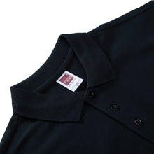 Load image into Gallery viewer, MUN Men's Black Classic Polo Shirt Offset Heat Transfer Print