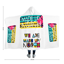Load image into Gallery viewer, Made Up North Fleece Hooded Blanket