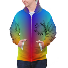 Load image into Gallery viewer, Made Up North All Over Print Terrycloth Zipper Hoodie