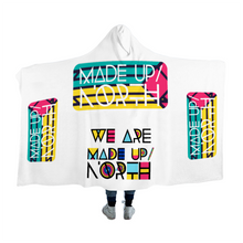 Load image into Gallery viewer, Made Up North Fleece Hooded Blanket
