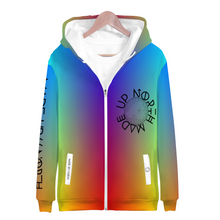 Load image into Gallery viewer, Made Up North All Over Print Terrycloth Zipper Hoodie
