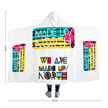 Load image into Gallery viewer, Made Up North Fleece Hooded Blanket
