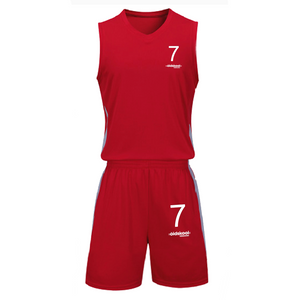 OST 7 Men's Basketball Suit Jerseys & Shorts Set Offset Heat Transfer Print