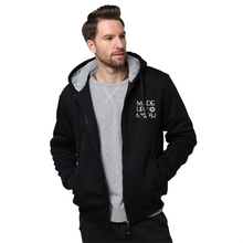 Load image into Gallery viewer, Made Up North Men&#39;s Thick Plush Zippered Hoodie
